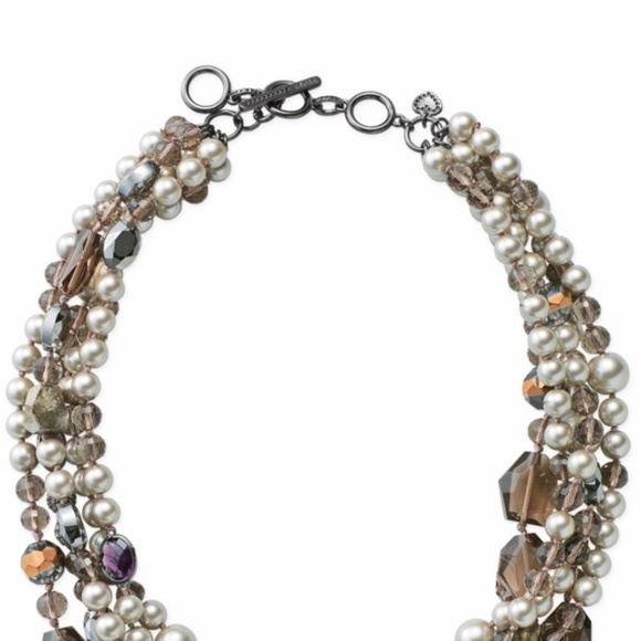 Stella & Dot | Vintage Glass & Pearl Astor NEW Statement Necklace - Picture 8 of 11